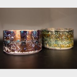 Set of 2 Handmade Studio Pottery Bowls � Multicolour Glaze (Hutschenreuther �Novum�, Germany)