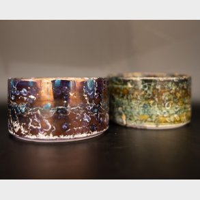 Set of 2 Handmade Studio Pottery Bowls � Multicolour Glaze (Hutschenreuther �Novum�, Germany)