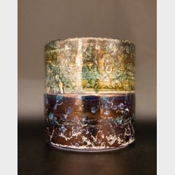 Set of 2 Handmade Studio Pottery Bowls � Multicolour Glaze (Hutschenreuther �Novum�, Germany)