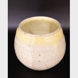 Handmade Studio Pottery Vase with Textured Surface � Signed