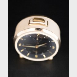 Vintage Trivox Silent Alarm Clock � Mid Century German Brass Desk Clock Working