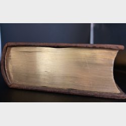 Antique Danish Illustrated Family Bible 1929 � Large Leather Bound Gilt Edge �Illustreret Familie Bibel� with Family Record Pages