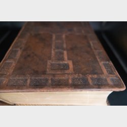 Antique Danish Illustrated Family Bible 1929 � Large Leather Bound Gilt Edge �Illustreret Familie Bibel� with Family Record Pages