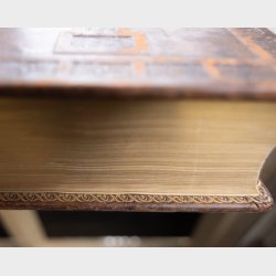 Antique Danish Illustrated Family Bible 1929 � Large Leather Bound Gilt Edge �Illustreret Familie Bibel� with Family Record Pages