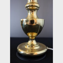 Vintage Brass Table Lamp with Acrylic Shade � Mid-Century Style � 43 x 12 cm � Fully Working