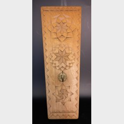 Hand-Carved Wooden Wall Hook � Folk Art Coat Rack � Decorative Scandinavian Wood Carving