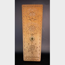 Hand-Carved Wooden Wall Hook � Folk Art Coat Rack � Decorative Scandinavian Wood Carving