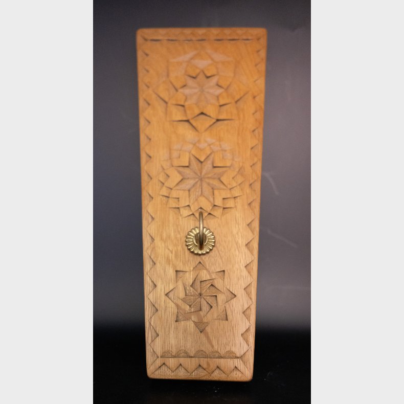 Hand-Carved Wooden Wall Hook � Folk Art Coat Rack � Decorative Scandinavian Wood Carving