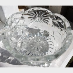 Vintage Cut Glass Bowls � Decorative Set of 3
