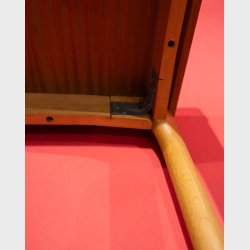 Danish Mid-Century Modern Oak Side Table by Vejle Stole &amp; M�belfabrik � Vintage Scandinavian Design on Castors