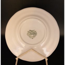 Antique Villeroy &amp; Boch Mettlach Porcelain Dinner Service, 69 Pieces, circa 1900�1930, White with Gilt Rim, Complete Table Setting for 12