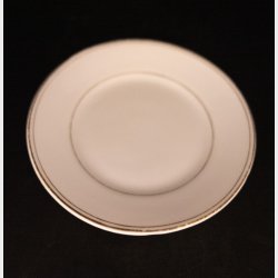 Antique Silesia Porcelain Dessert Plates Set of 10 � Vintage German Cake Plates 15 cm with Gold Rim