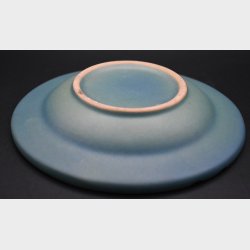 Vintage Mercedes-Benz Ceramic Ashtray � Minimalist Blue Stoneware Smoking Accessory