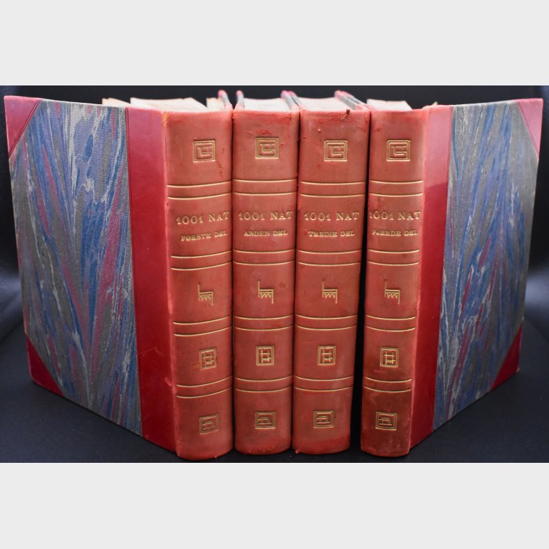 1001 night - One Thousand and One Nights � Danish Edition (1895�96, 4-Volume Set)