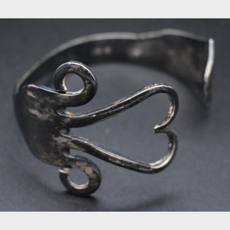 Danish Modern Sterling Silver Cuff Bracelet � Initials �AD�, 21g