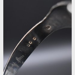 Danish Modern Sterling Silver Cuff Bracelet � Initials �AD�, 21g