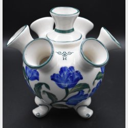 Delft hand-painted multi-flower vase (Delfleur, Holland)
