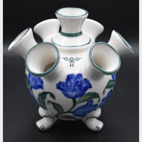 Delft hand-painted multi-flower vase (Delfleur, Holland)