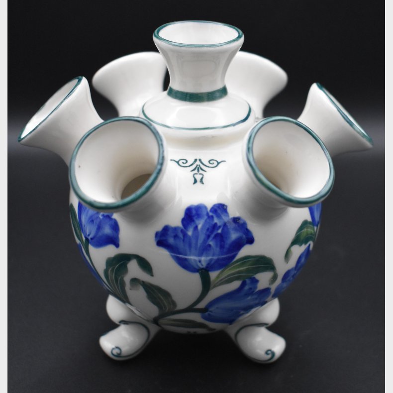 Delft hand-painted multi-flower vase (Delfleur, Holland)