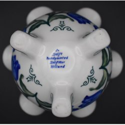 Delft hand-painted multi-flower vase (Delfleur, Holland)
