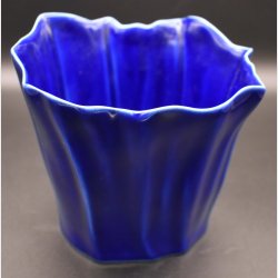 Royal Copenhagen Cobalt Blue Porcelain Vase � Sculptural Danish Design