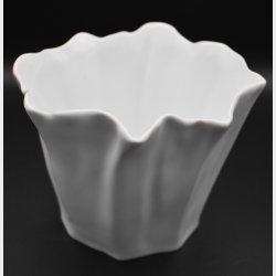 Royal Copenhagen White Porcelain Vase � Modern Sculptural Design