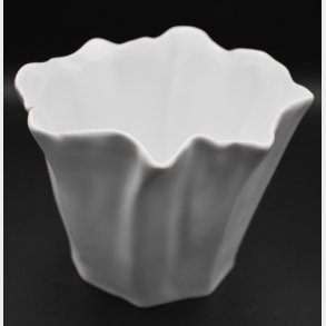 Royal Copenhagen White Porcelain Vase � Modern Sculptural Design