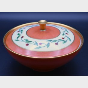 Rosenthal Porcelain Lidded Bowl � Vintage German Candy Dish with Hand-Painted Floral Design