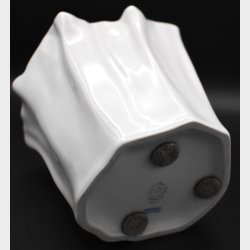Royal Copenhagen White Porcelain Vase � Modern Sculptural Design