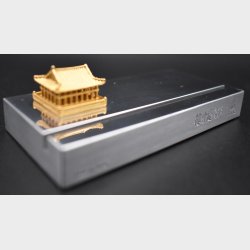 K-Heritage card holder with miniature Gyeonghoeru Pavilion (Korea)