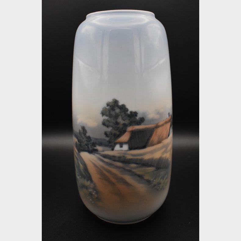 Royal Copenhagen vase in light grey porcelain