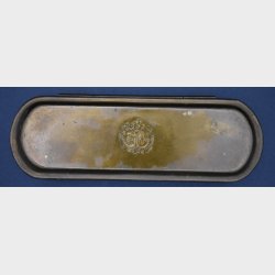 Antique Brass Case with Crest � Late 19th / Early 20th Century