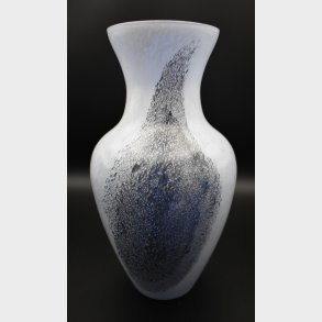 Elegant mid-century ceramic Scandinavian Design vase with a sculptural, organic silhouette