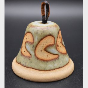 Handcrafted Studio Pottery Bell � Rustic Danish Stoneware Hanging Decor