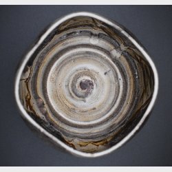 Handmade Studio Pottery Footed Bowl / Rustic Artisan Ceramic Decorative Bowl