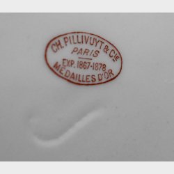 Highly collectible - Antique Pillivuyt Paris Porcelain Tureen � Hand Painted Floral &amp; Insect Motif � French 19th Century Serving Dish