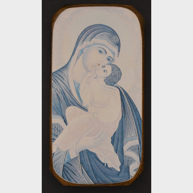 Vintage Madonna and Child Icon Plaque � Religious Wall Art, Italian Ecumenical Center Rome