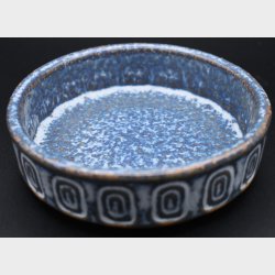 Vintage Denby England Blue Stoneware Bowl � Rustic Mid-Century Studio Pottery Dish