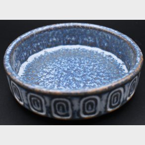 Vintage Denby England Blue Stoneware Bowl � Rustic Mid-Century Studio Pottery Dish