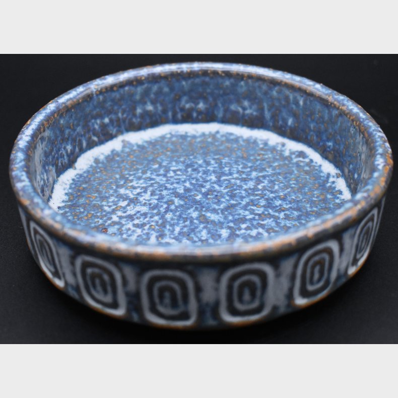 Vintage Denby England Blue Stoneware Bowl � Rustic Mid-Century Studio Pottery Dish