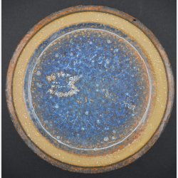 Vintage Denby England Blue Stoneware Bowl � Rustic Mid-Century Studio Pottery Dish