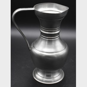 Vintage SKS Design Pewter Jug � Scandinavian Minimalist Pitcher / Nordic Metal Decor