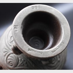 Vintage Danish Pewter Bowl �Denmark 386� � Decorative Relief Cup with Medieval Motif