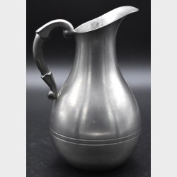 Vintage Pewter Jug �Opal Tin� � Classic Scandinavian Style Pitcher with Handle