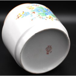 Royal Copenhagen Porcelain Jar with Hand-Painted Floral Decoration