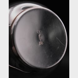 Danish Sterling Silver Bud Vase with Flared Rim � Mid-Century Modern Design