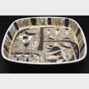 Royal Copenhagen Fajance Dish � Baca Style Abstract Pattern