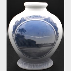 Antique Royal Copenhagen Vase No. 178 � Hand Painted Landscape � 1st Quality