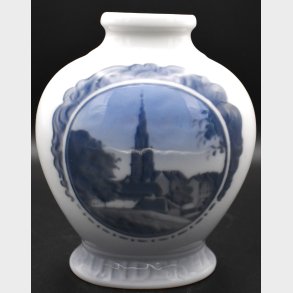 Antique Royal Copenhagen Vase No. 178 � Hand Painted Landscape � 1st Quality