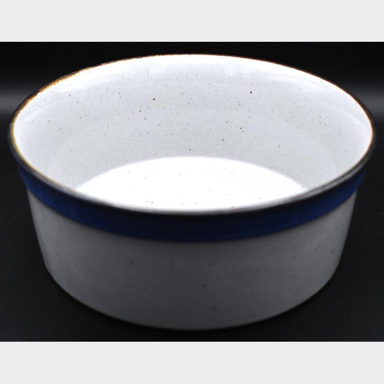 Bing &amp; Gr�ndahl�Stoneware Bowl with Blue Rim � Denmark